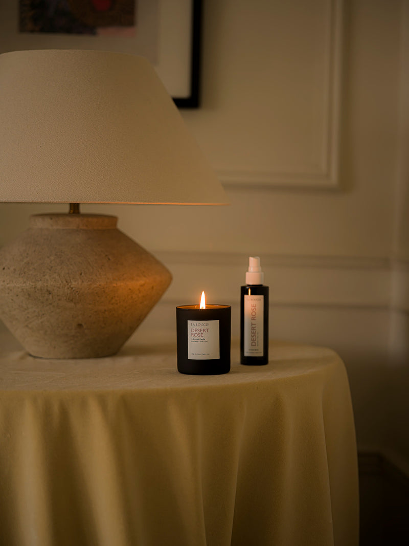 Desert Rose Candle and Linen Spray