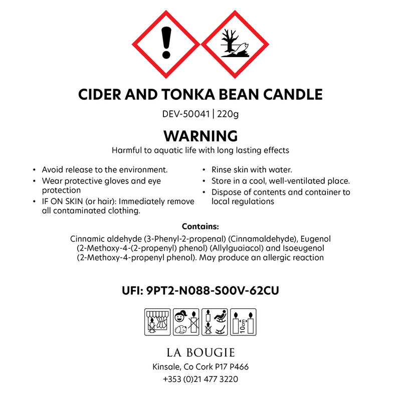 Cider & Tonka Bean Candle