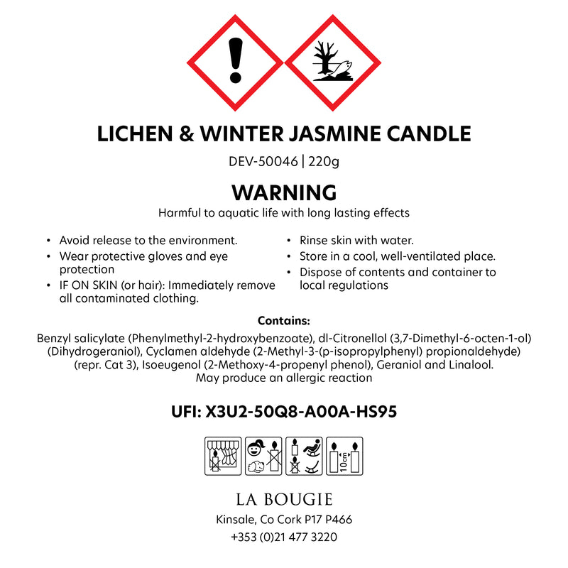 Lichen & Winter Jasmine Candle