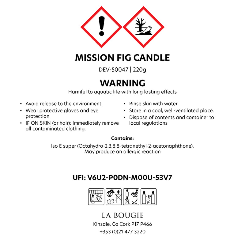 Large Mission Fig Candle with 3 wicks