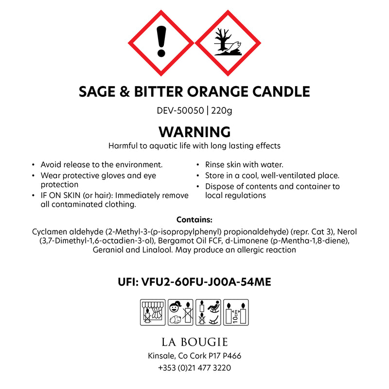 Sage & Bitter Orange Mini Candle